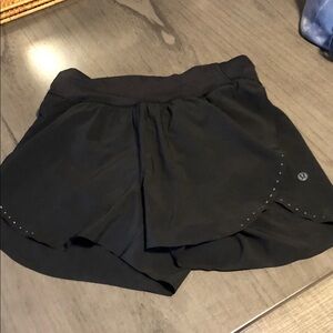 lululemon athletica Midnight Black Athletic Shorts